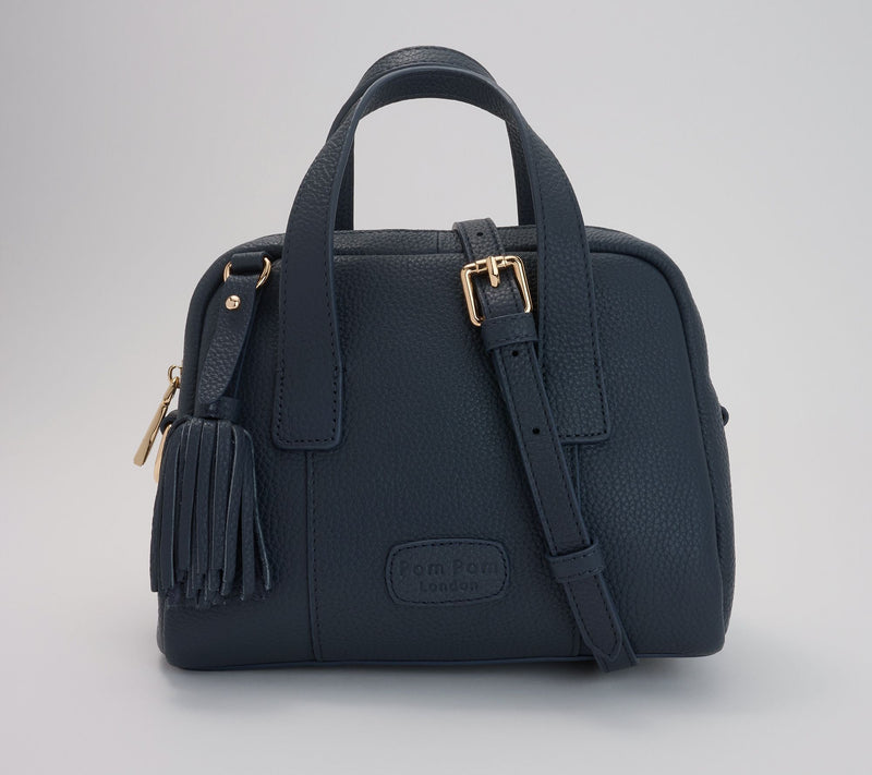 Pom Pom London Leather Bowler Mini Crossbody — View 14