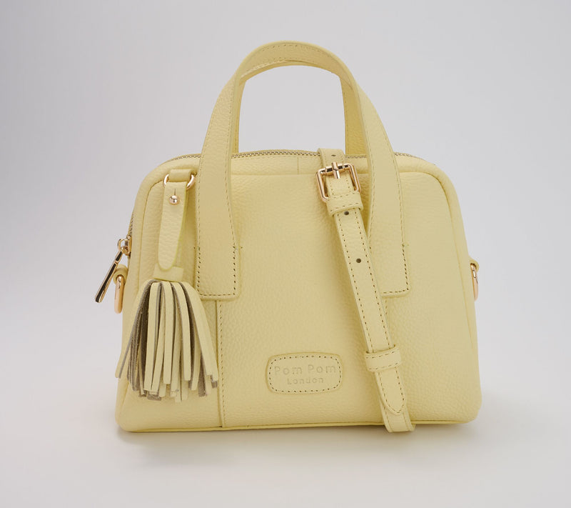 Pom Pom London Leather Bowler Mini Crossbody — View 17