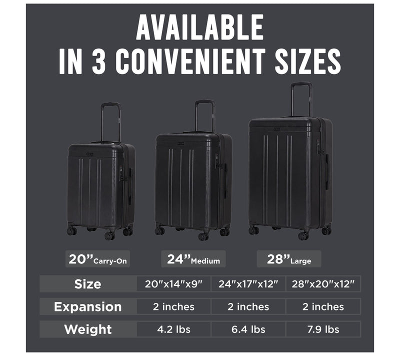 IZOD Zoe Lightweight ABS 3-Piece Luggage Set — View 5