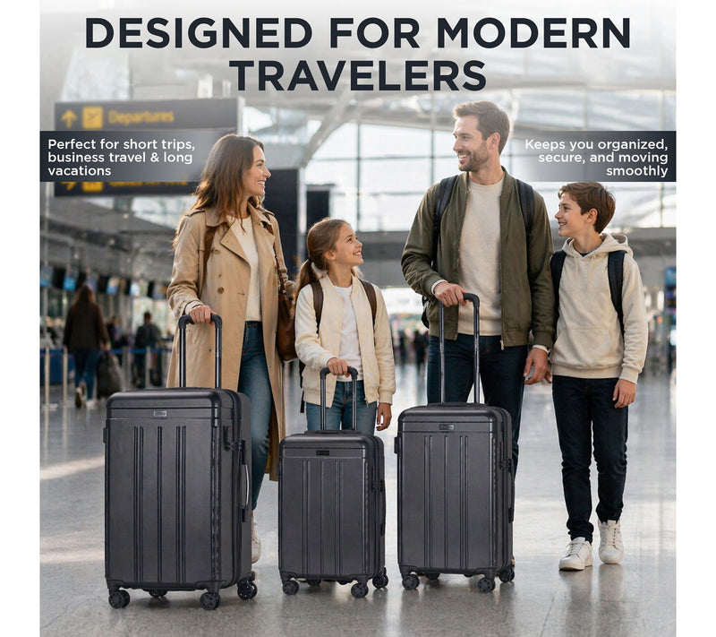 IZOD Zoe Lightweight ABS 3-Piece Luggage Set — View 8