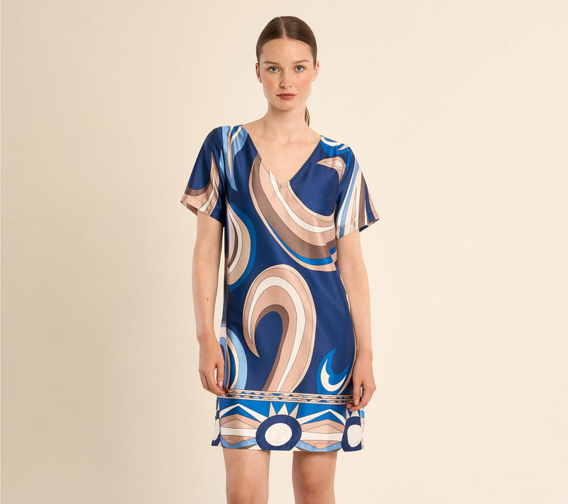 Molly Bracken Abstract Print Dress — Main view