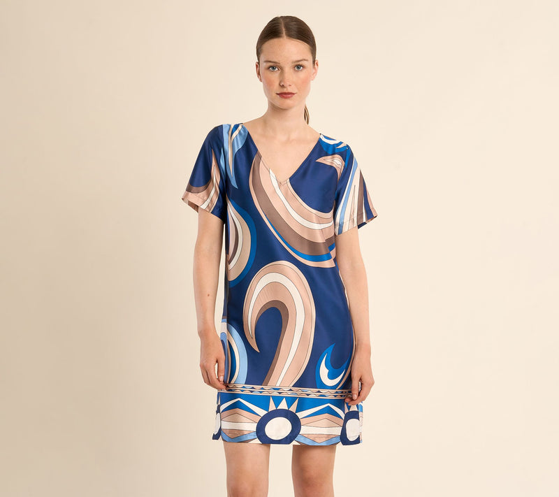 Molly Bracken Abstract Print Dress — View 7