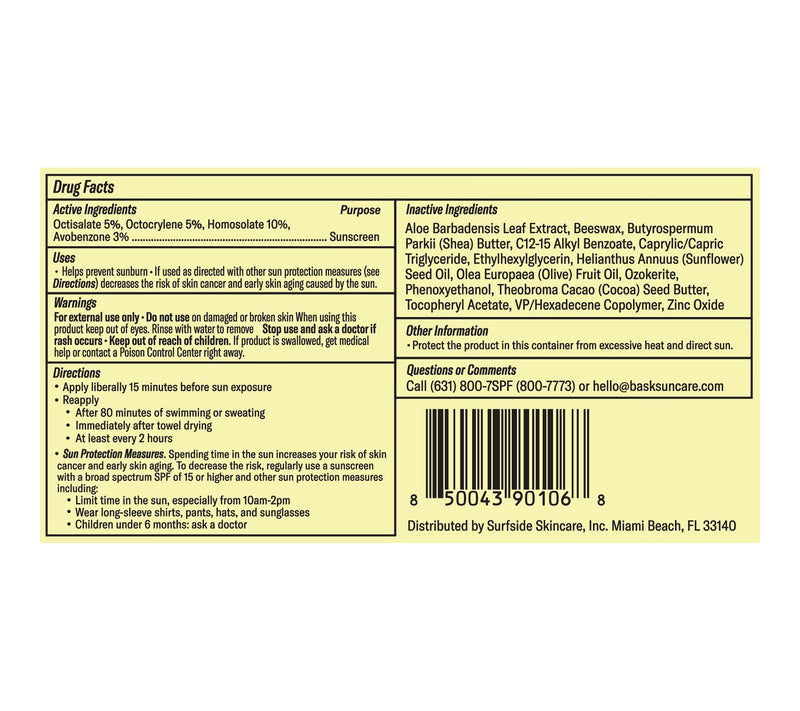 Bask SPF 50 Sunscreen Stick - Fragrance Free — View 6