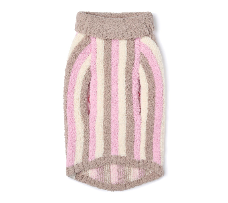 Barefoot Dreams CozyChic Smiley Stripe Pet Sweater — View 4
