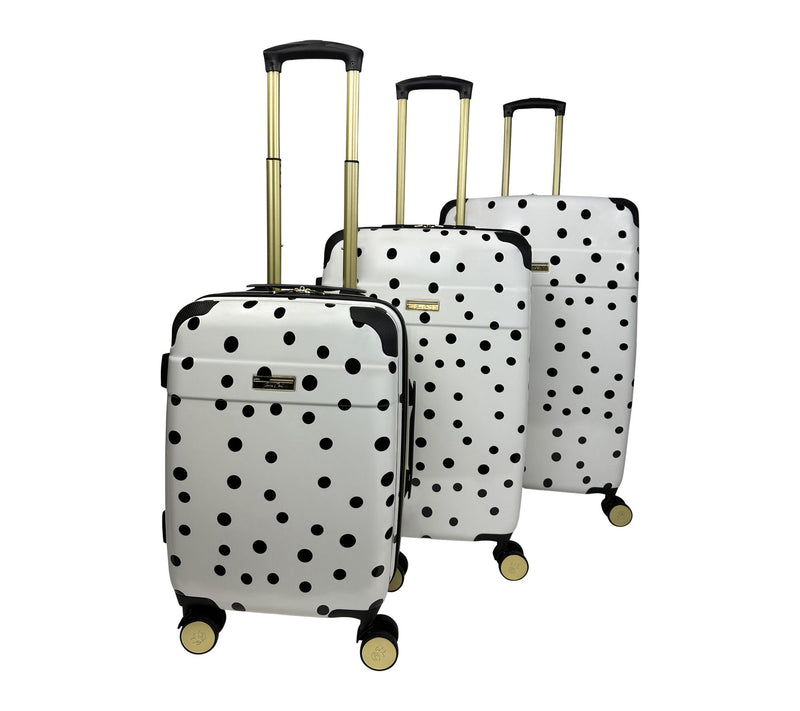 Jenni Chan Polka Dot 3-Piece Hardside Spinner Set — View 2