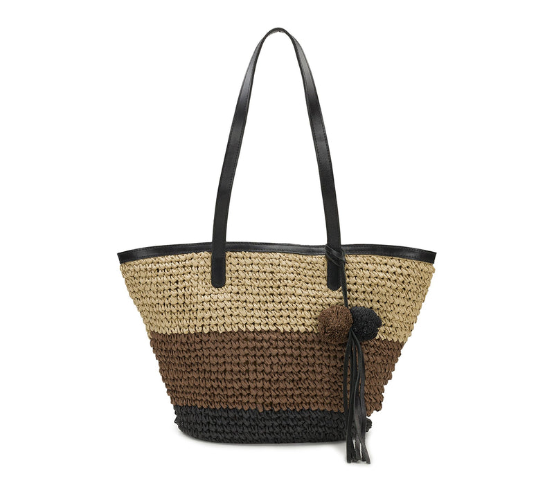 Patricia Nash Marconia Tote with Pom Pom - Specialty Woven — View 8