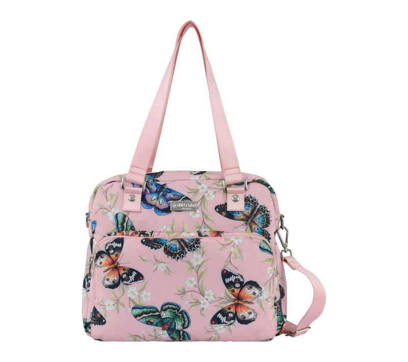 Anuschka Wanderlust Luxe Fabric Organizer Satchel — Main view