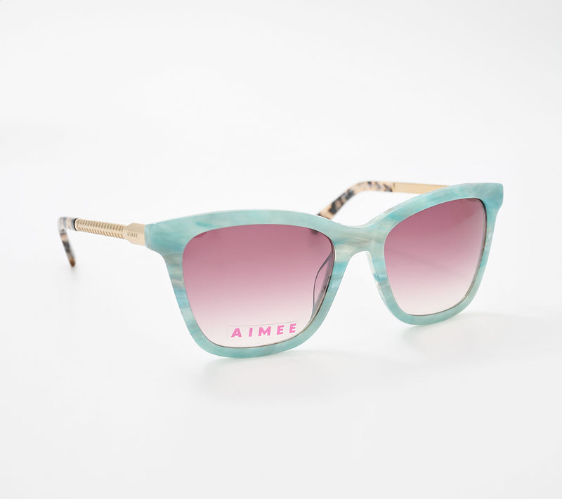 Aimee Kestenberg Zipper Up Square Sunglasses — View 23