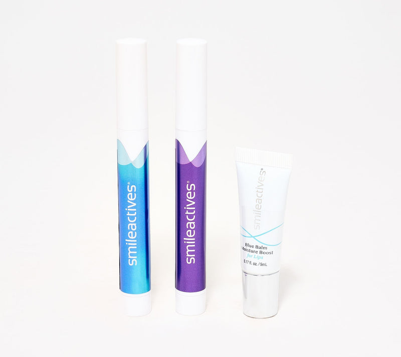 Smileactives Whitening Pen Duo with Blue Shine Lip Balm 2pc Kit — View 2