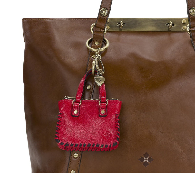 Patricia Nash Micro Brenna Bag Charm - Rugged Natural Grain — View 4