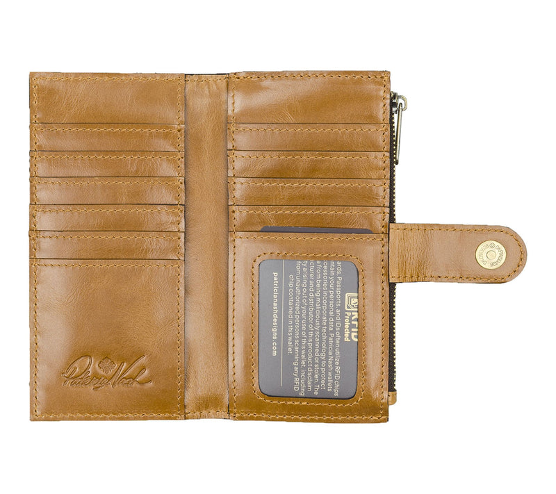 Patricia Nash Nazari Wallet - Fleur de Jardin Embossed — View 3