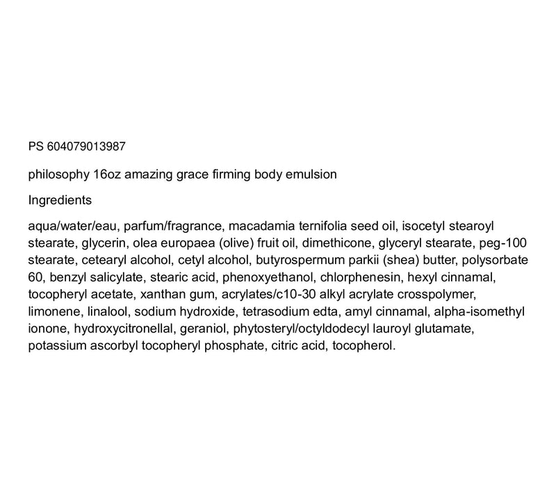 philosophy 16oz amazing grace firming body emulsion — View 2