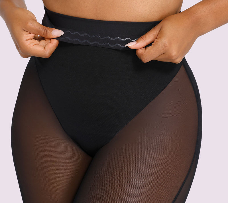 Shapellx AirSlim Mesh Smooth Butt-Lifting Shorts — View 2