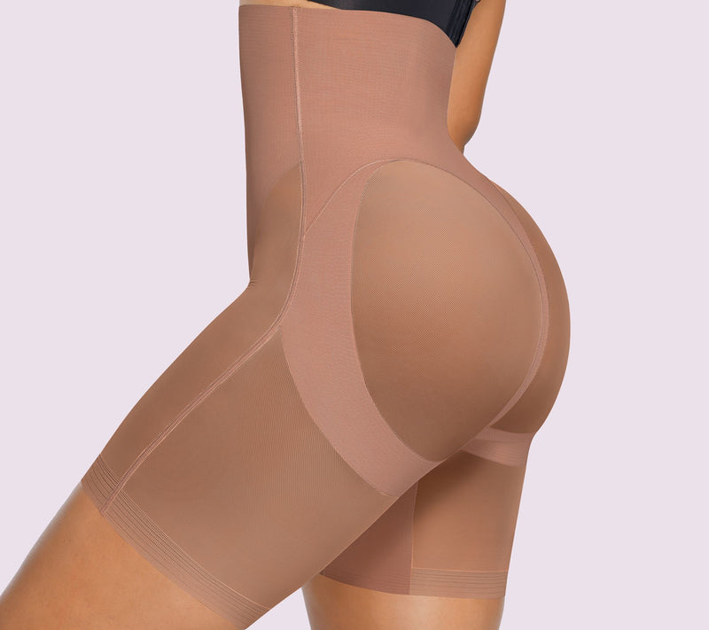 Shapellx AirSlim Mesh Smooth Butt-Lifting Shorts — View 7