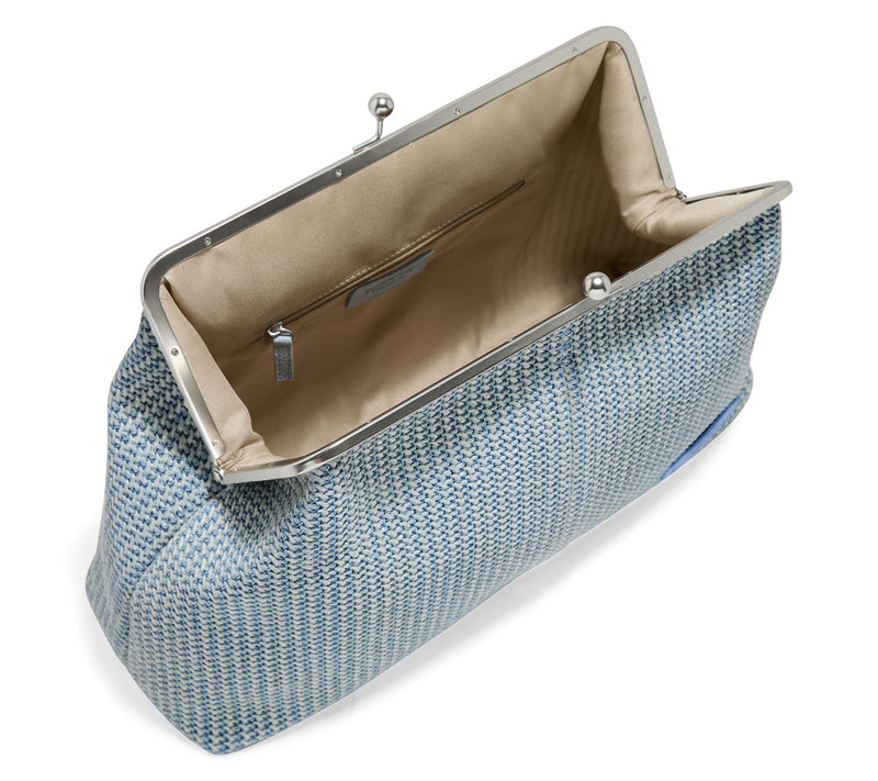 American Leather Co. Grace Frame Leather Kisslock Clutch — View 17