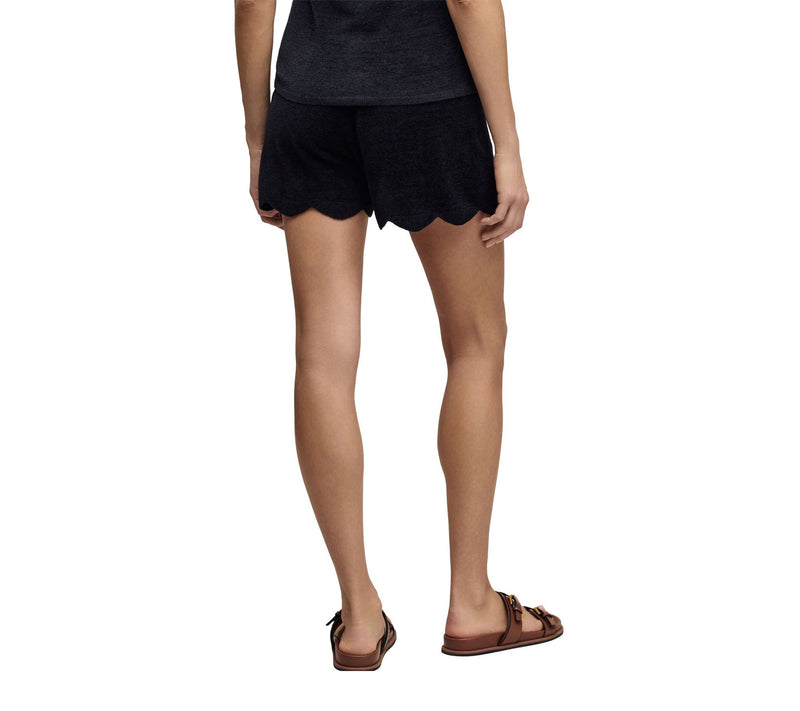Barefoot Dreams CozyChic Ultra Lite Scallop Short — View 3