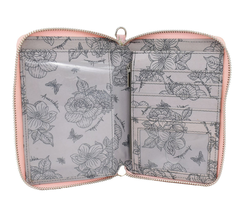 Anuschka Wanderlust Luxe Fabric Passport Organizer Wristlet — View 2