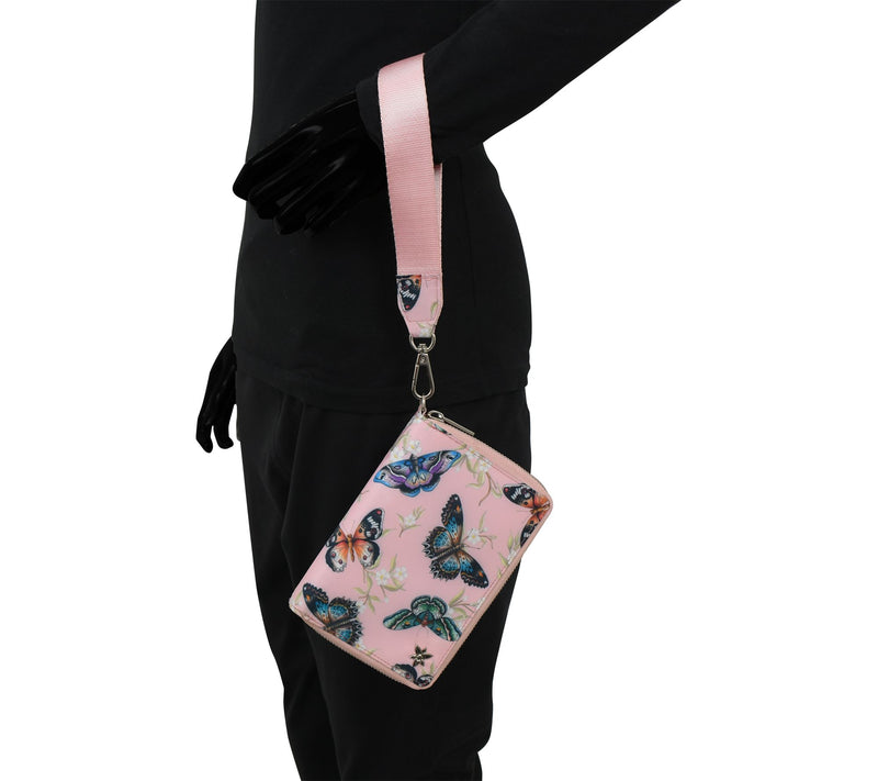 Anuschka Wanderlust Luxe Fabric Passport Organizer Wristlet — View 3