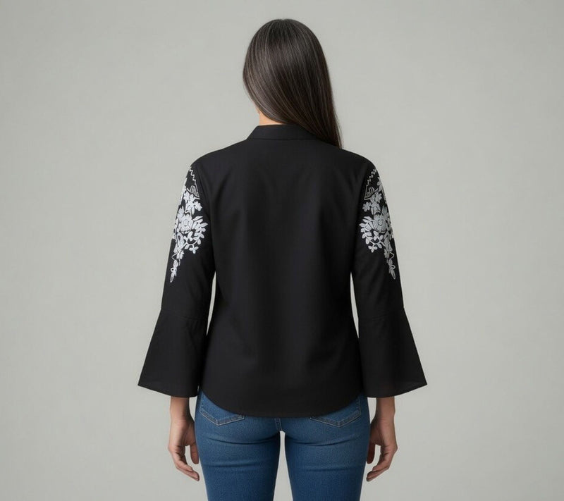 Nikki Lund Veronique Embroidered Blouse — View 8