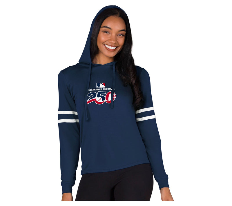 Concepts Sport Marathon MLB 250 Anniversary Ladies LS Hoodie — Main view