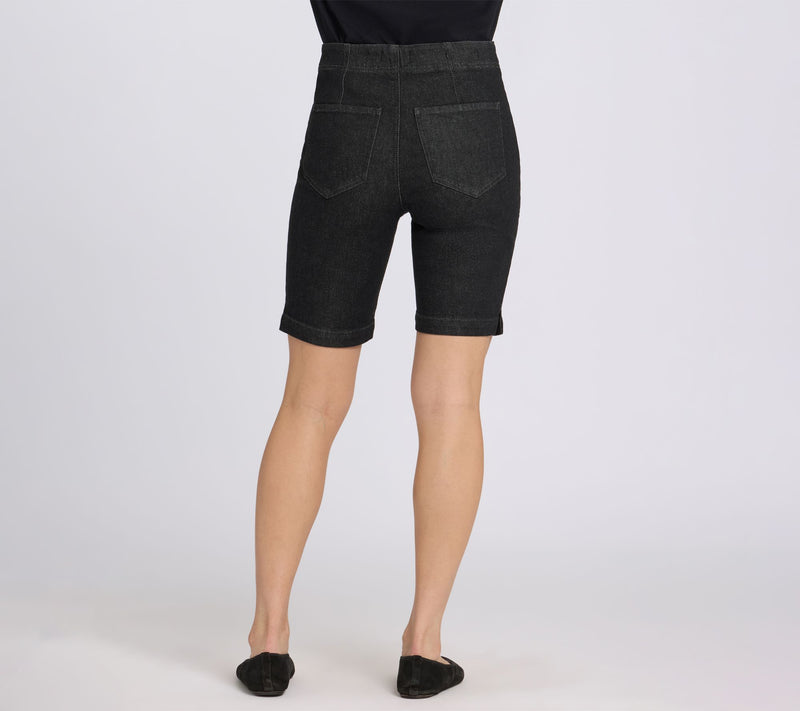 NYDJ Ella Denim Shorts With Button Welt Pockets — View 2