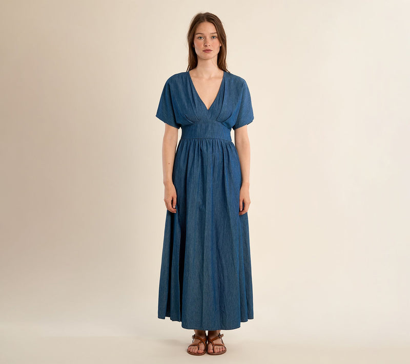 Molly Bracken Maxi Denim Dress — View 7