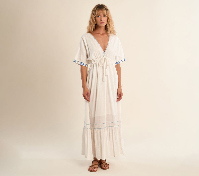 Molly Bracken Maxi Embroidered Dress — View 7