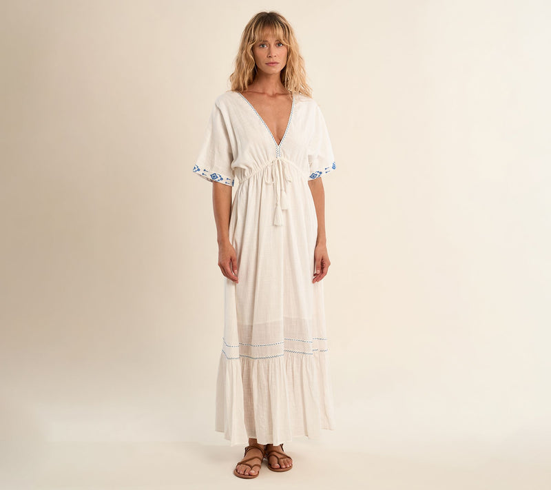 Molly Bracken Maxi Embroidered Dress — Main view
