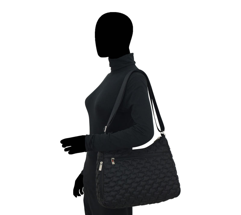 Anuschka Wanderlust Quilted Fabric Hobo — View 6