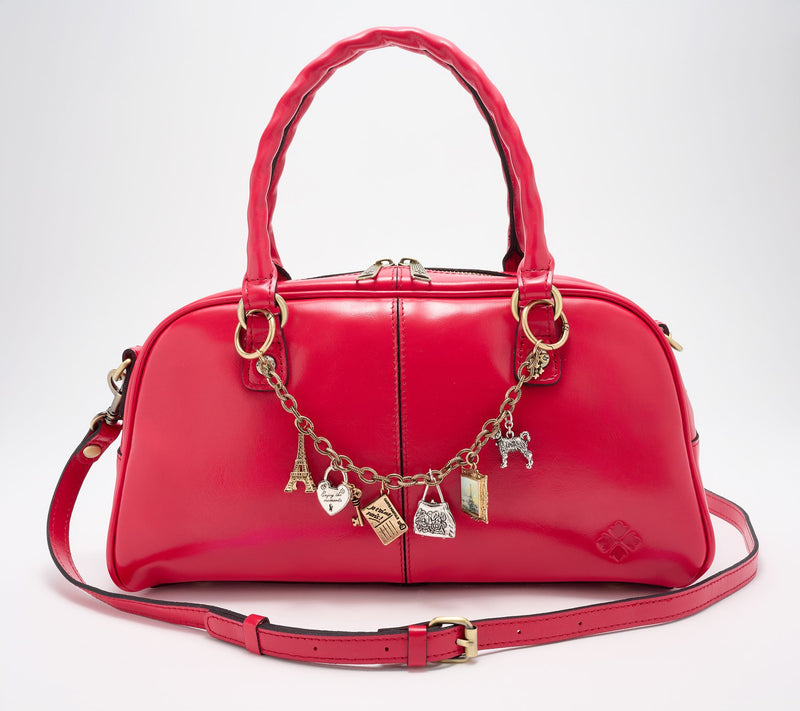 "As Is" Patricia Nash Pomezia Satchel with Charms — Main view