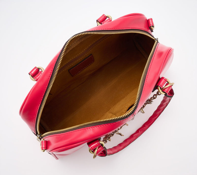 "As Is" Patricia Nash Pomezia Satchel with Charms — View 5