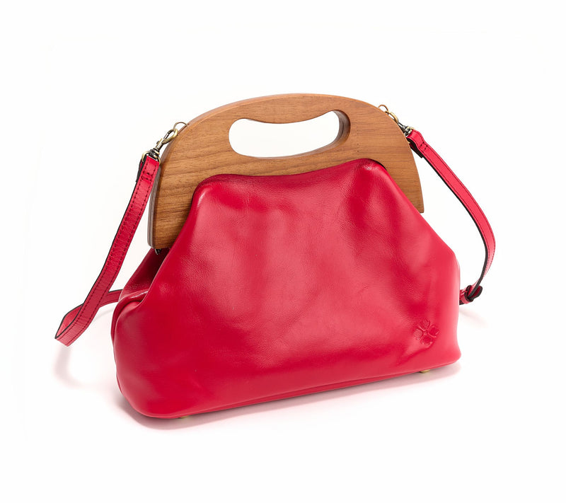 "As Is" Patricia Nash Sandrine Wooden Frame Top HandleCrossbody — View 14