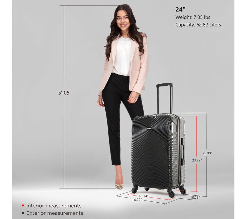 DUKAP Inception 24in Lightweight Hardside Spinner Luggage — View 3