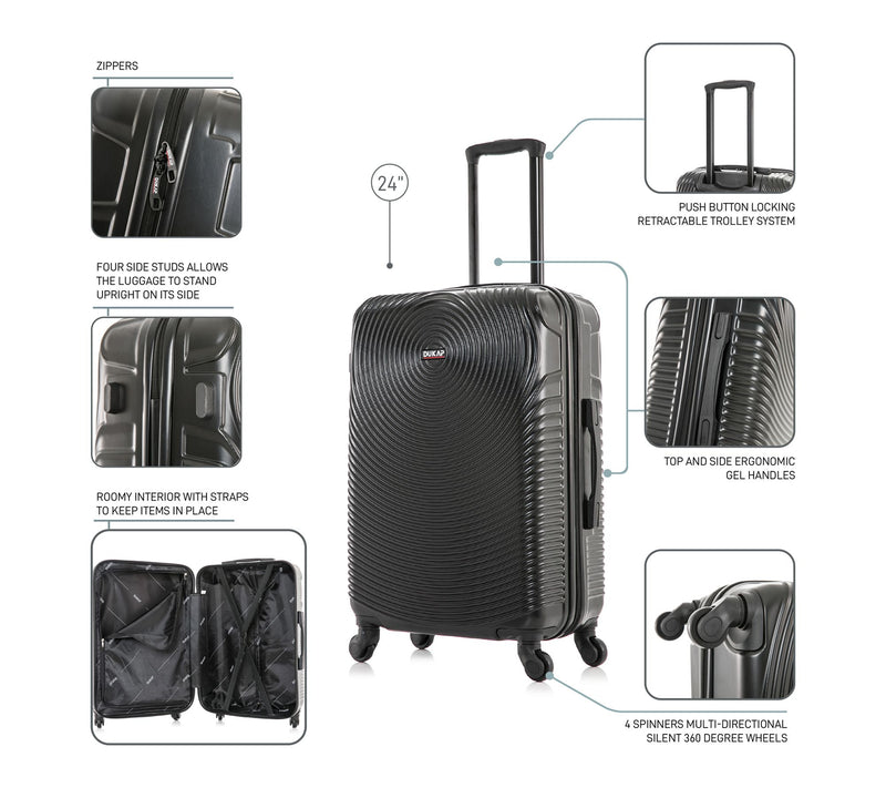 DUKAP Inception 24in Lightweight Hardside Spinner Luggage — View 4