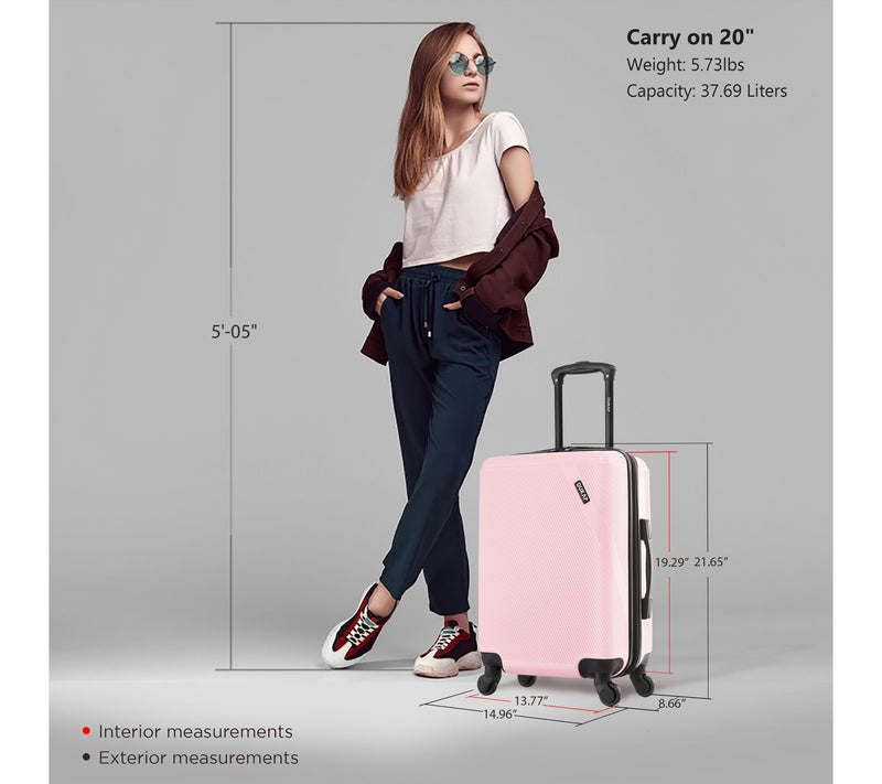 Dukap Discovery 20" Carry-On Lightweight Hardside Spinner — View 2