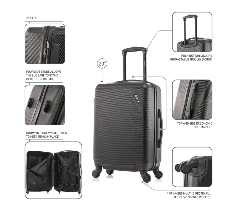 Dukap Discovery 20" Carry-On Lightweight Hardside Spinner — View 4