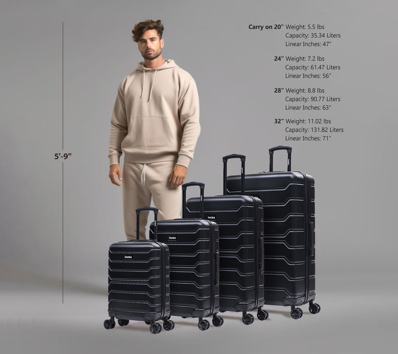 InUSA Trend Lightweight Hardside 4 Piece Set — View 2