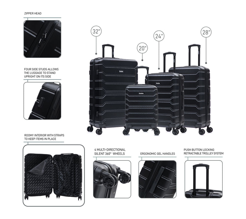 InUSA Trend Lightweight Hardside 4 Piece Set — View 3