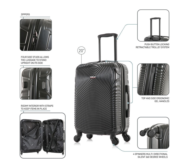 DUKAP Inception 20" Carry-On Lightweight Hardside Spinner — View 2