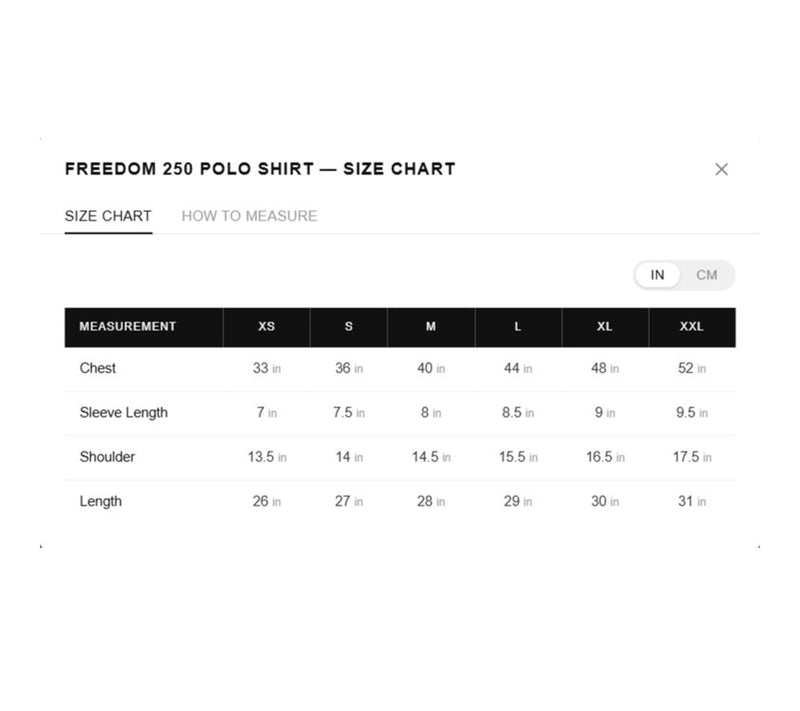 Official Freedom 250 Unisex Polo Golf Shirt White — View 3