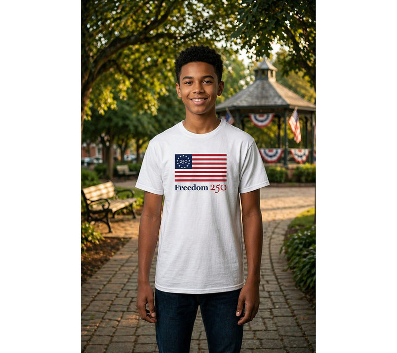 Official Freedom 250 Unisex T-Shirt White — View 4