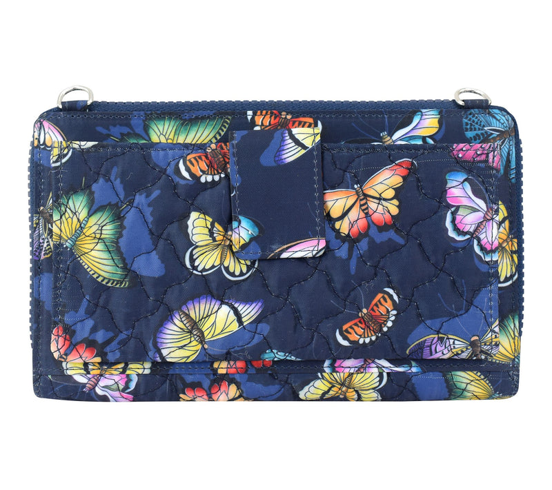 Anuschka Wanderlust Quilted Fabric Organizer Crossbody — View 2