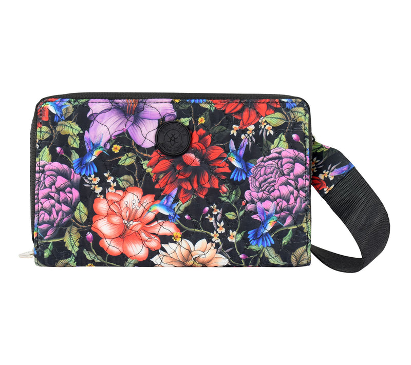 Anuschka Wanderlust Quilted Fabric Organizer Crossbody — View 8