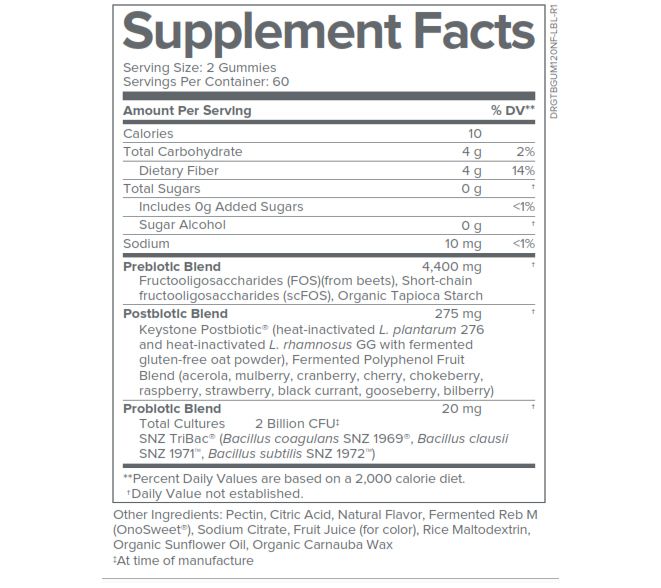 GundryMD Triple Action Probiotic Gummy 120 DOS Auto-Delivery — View 5