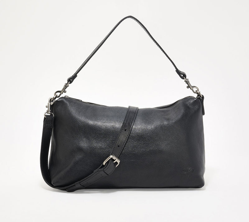 "As Is" Patricia Nash Maura Crossbody in Leather or Suede — View 18
