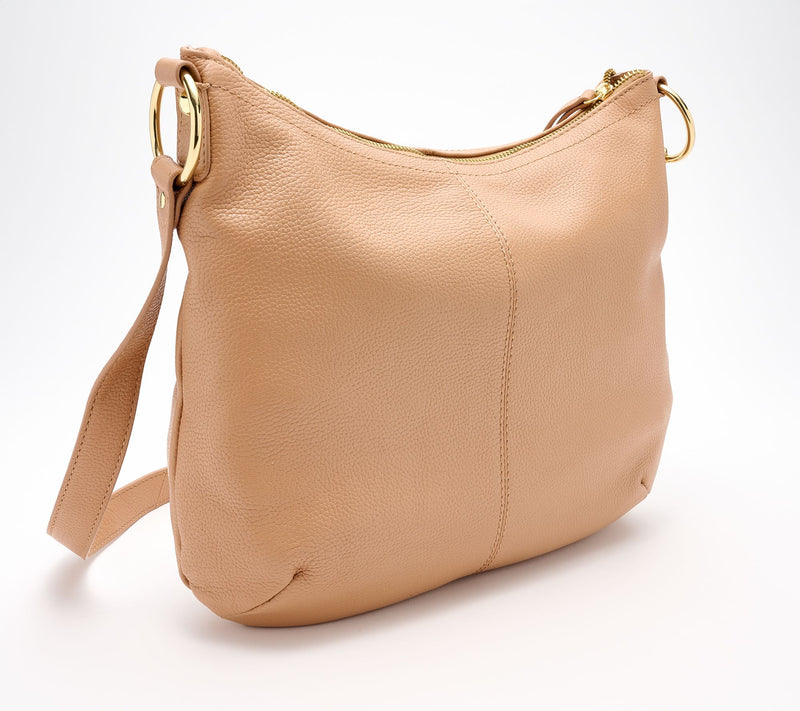 "As Is" Kim Gravel Leather Power Play Convertible Hobo — View 2