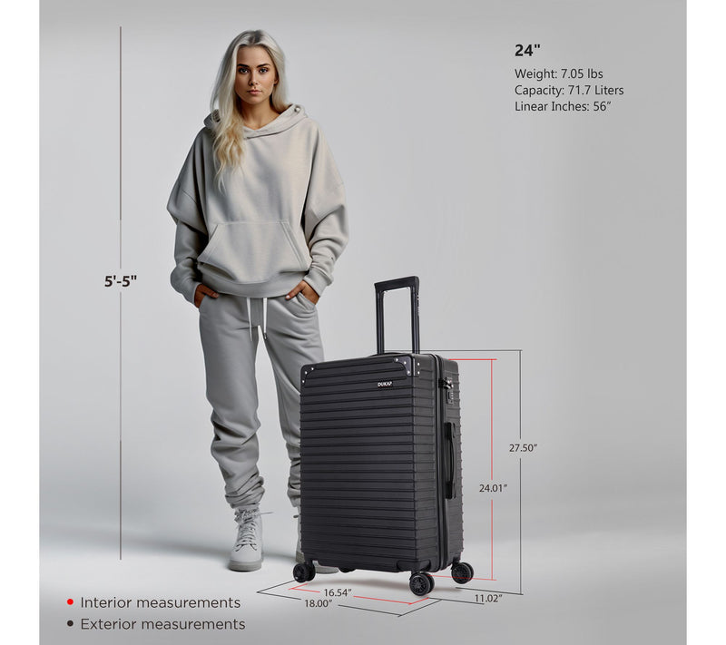 DUKAP Tour Lightweight Medium 24'' Luggage — View 2