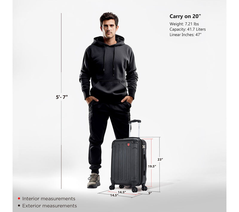 DUKAP Intely Hardside Spinner 20'' carry-on with USB port — View 2