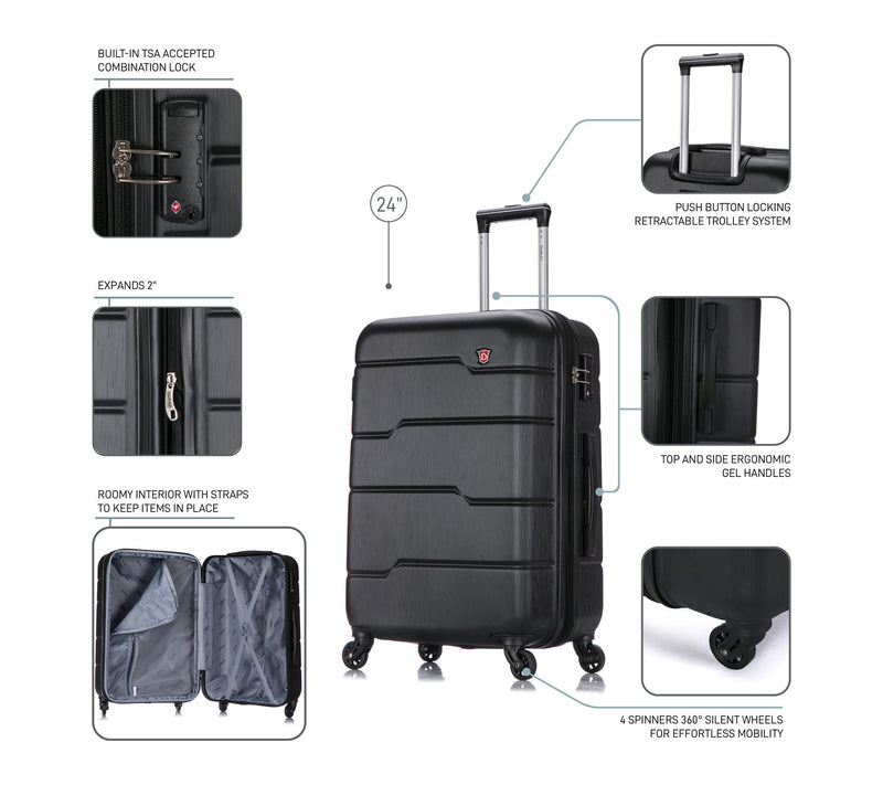 DUKAP Rodez Lightweight Hardside Spinner 24'' — View 4