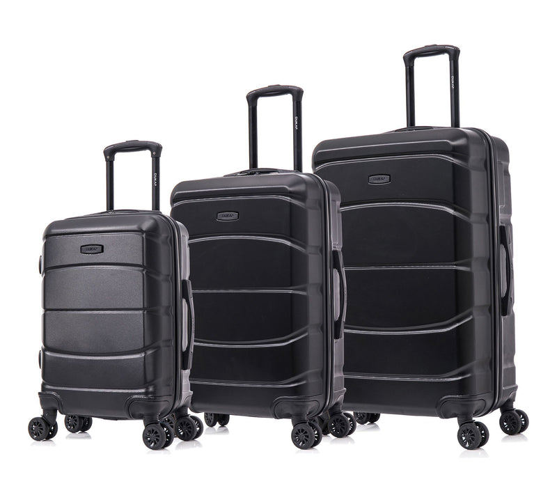 DUKAP Sense Lightweight Hardside Spinner 3-Piece Luggage Set — View 14